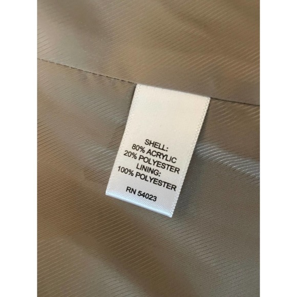 Banana Republic Womens Faux Fur Animal Print Crop Coat Jacket Size S Black - Picture 8 of 9